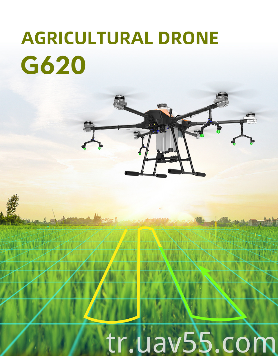 G620 Hexacopter Agricultural Sprayer Agri Drone 20L Frame